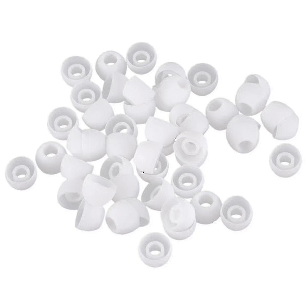 50 Pcs White Earbud Headphone In Ear Buds Tip Cover Replacement