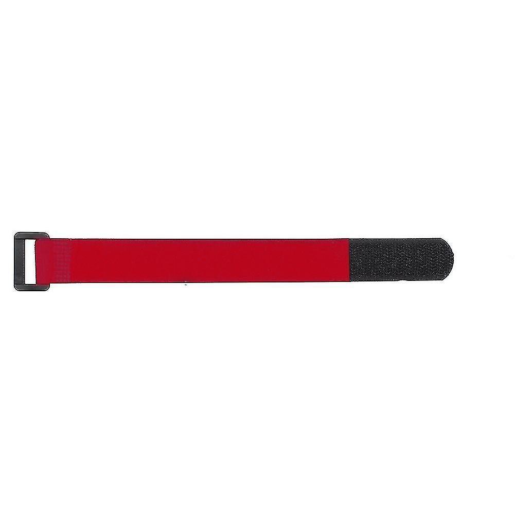 20Cm Red Nylon Reusable Hook Loop Strap For Cable