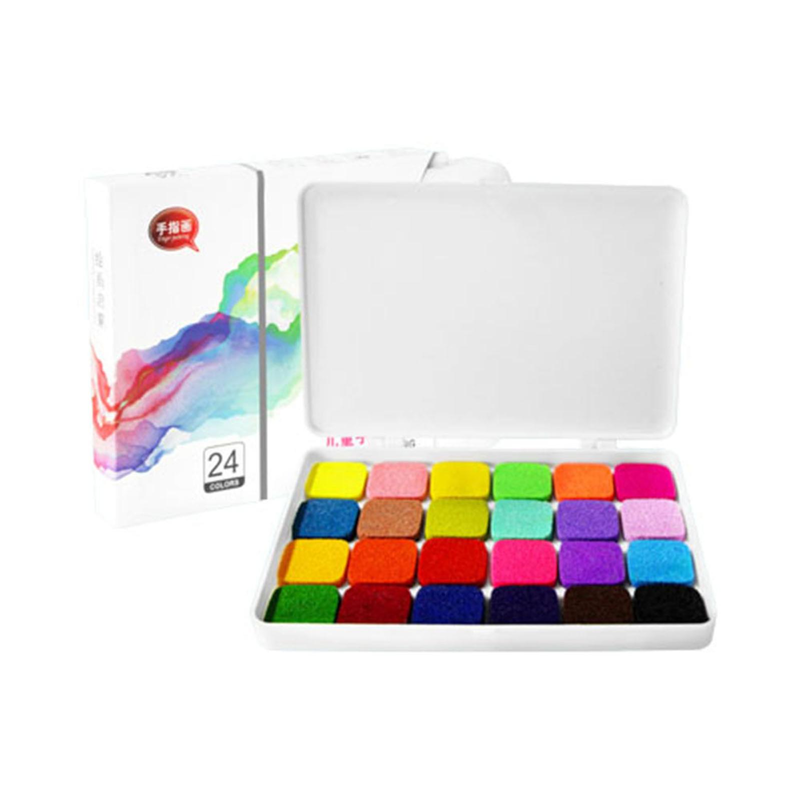 Children Finger Painting Kit Palm Drawing Painting Graffitis Stamps Birthday Gift