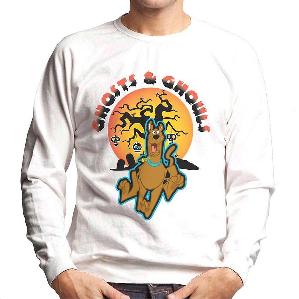 Scooby Doo Halloween Skull Tree Ghosts & Ghouls Men's Sweatshirt