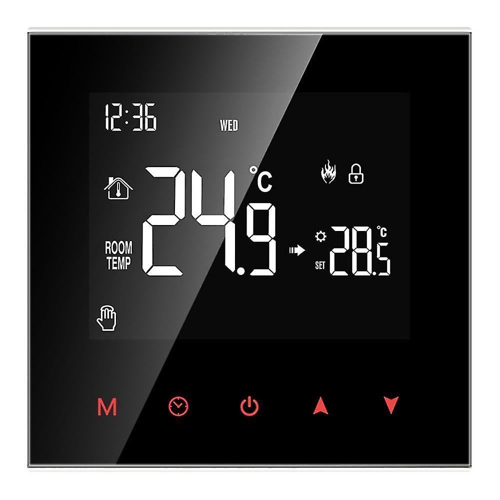 LCD Touch Screen Thermostaat Temperatuurregelaar, 3a Water Gas Boile Met Ingebouwde Sensor Ondersteuning Al-exa Google Home