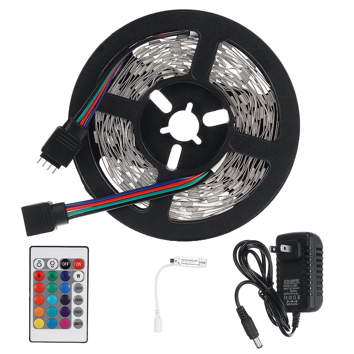 5M Dc12V RGB شريط إضاءة LED - تغيير لون مرن مع جهاز تحكم عن بعد للتلفزيون وغرفة النوم والحفلات