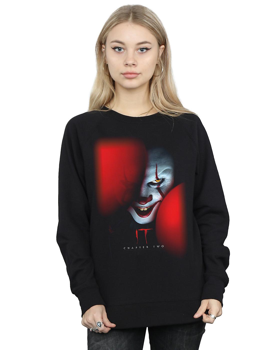 It Chapter 2 Women's Pennywise Behind The Balloons Sweatshirt