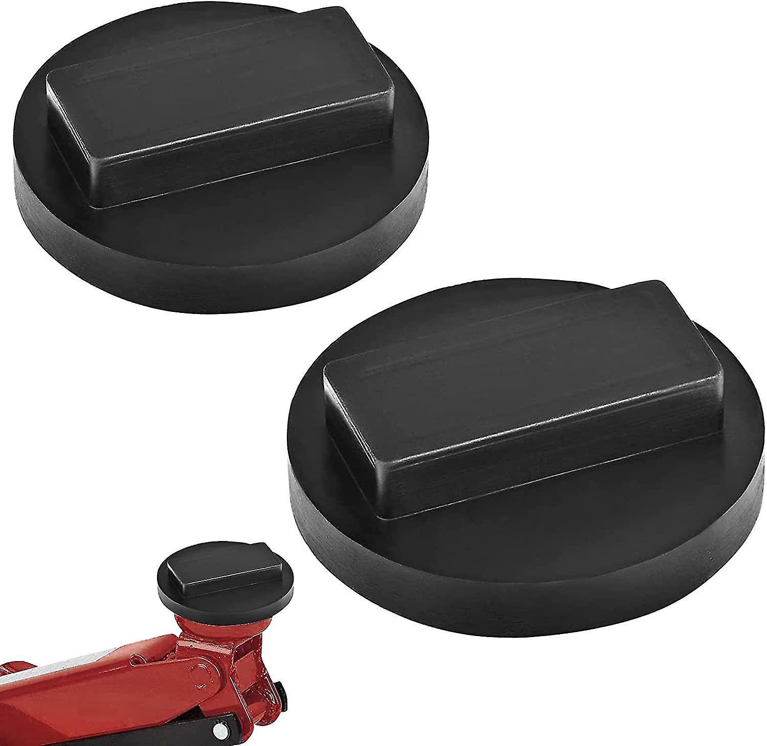 2pcs Bmw Mini Rubber Jack Pads, Universal Slotted Jack Pad Frame Rail Protector
