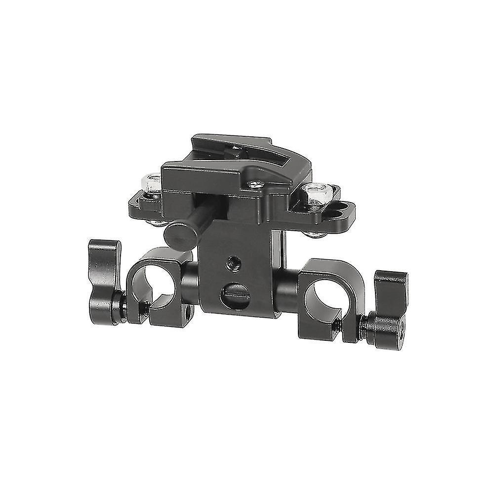 360 Degree Swivel 15mm Dual Rod Holder Clamp With V Lock Female Quick Release Adapter For Dslr Camer