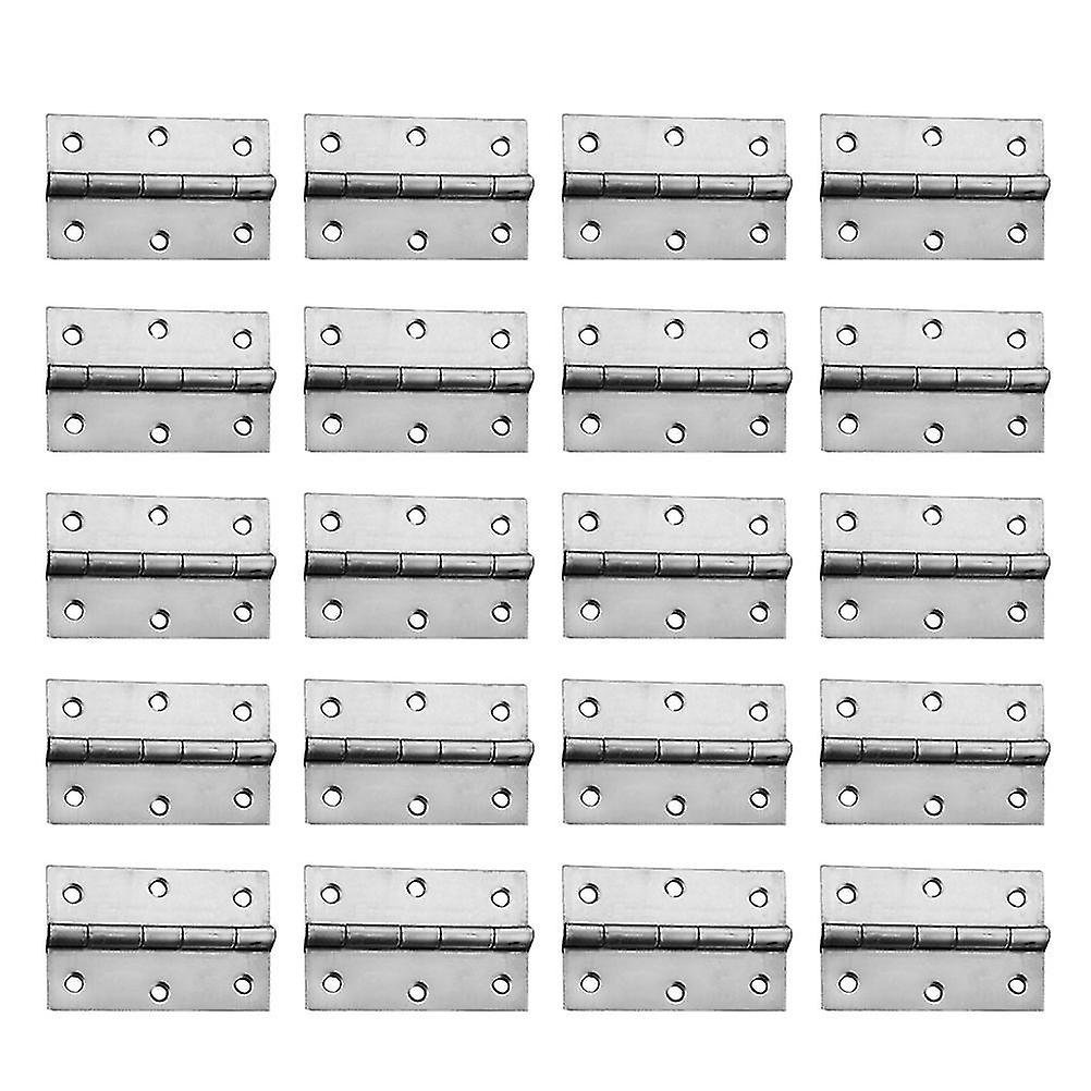 20pcs Hinges Portable Durable Practical Useful Loose-leaf Durable Iron Hute Hinge For Window Door Ho
