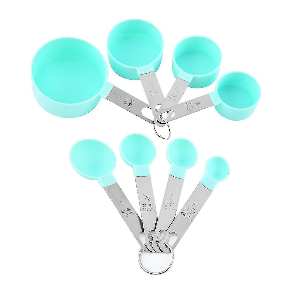 Stainless Steel Measuring Cup And Spoon Kit - Stackable And Nested Kitchen Tools For Cooking And Baking