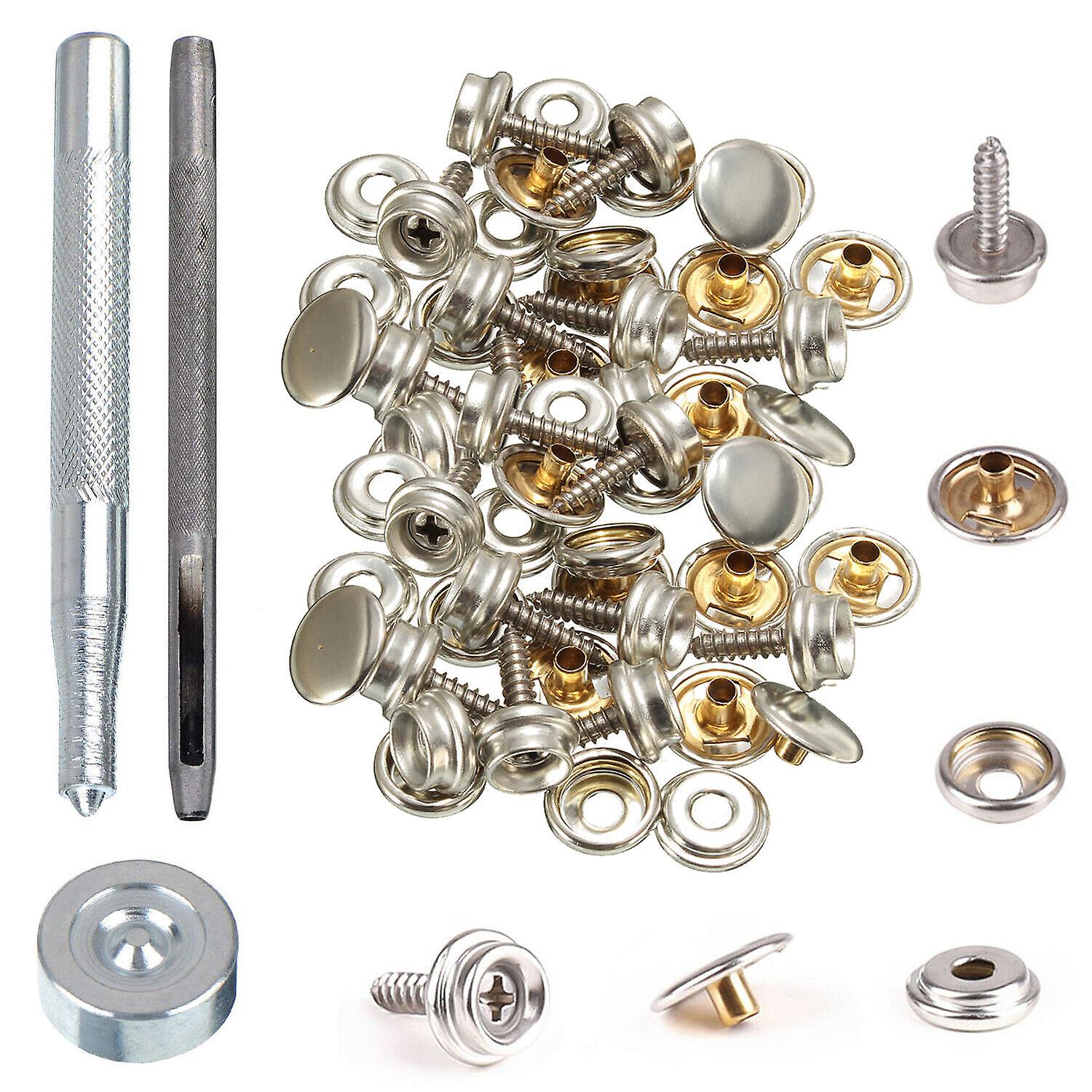 Screw Press Studs Snap Fastener With Hand Tool