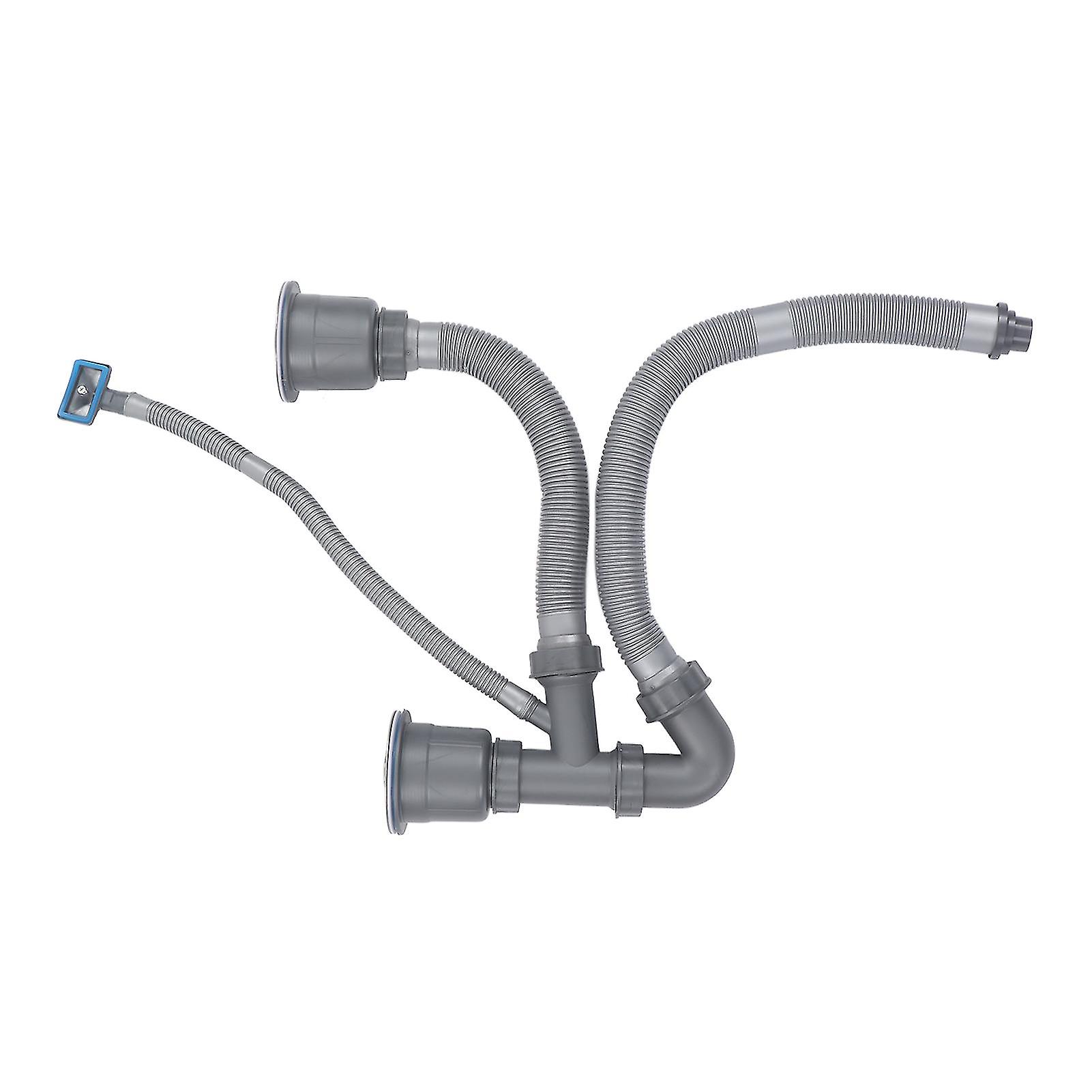 Kitchen Sink Double Hose Drain Kit 110mm Quick Drain, Deodorant