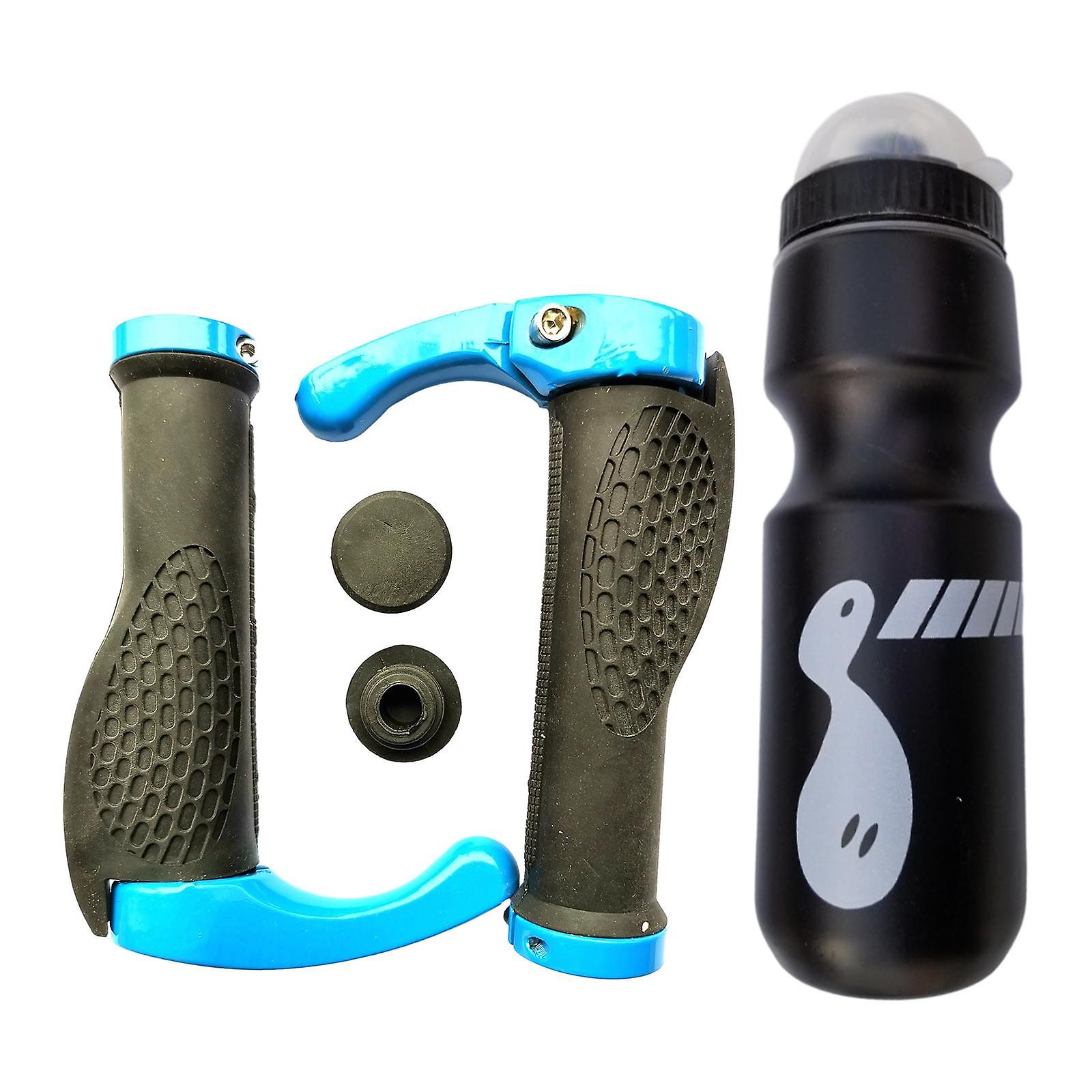 Bike Handlebar Grips Easy to Install Lock on Non Slip for Bikes Cycling Blue