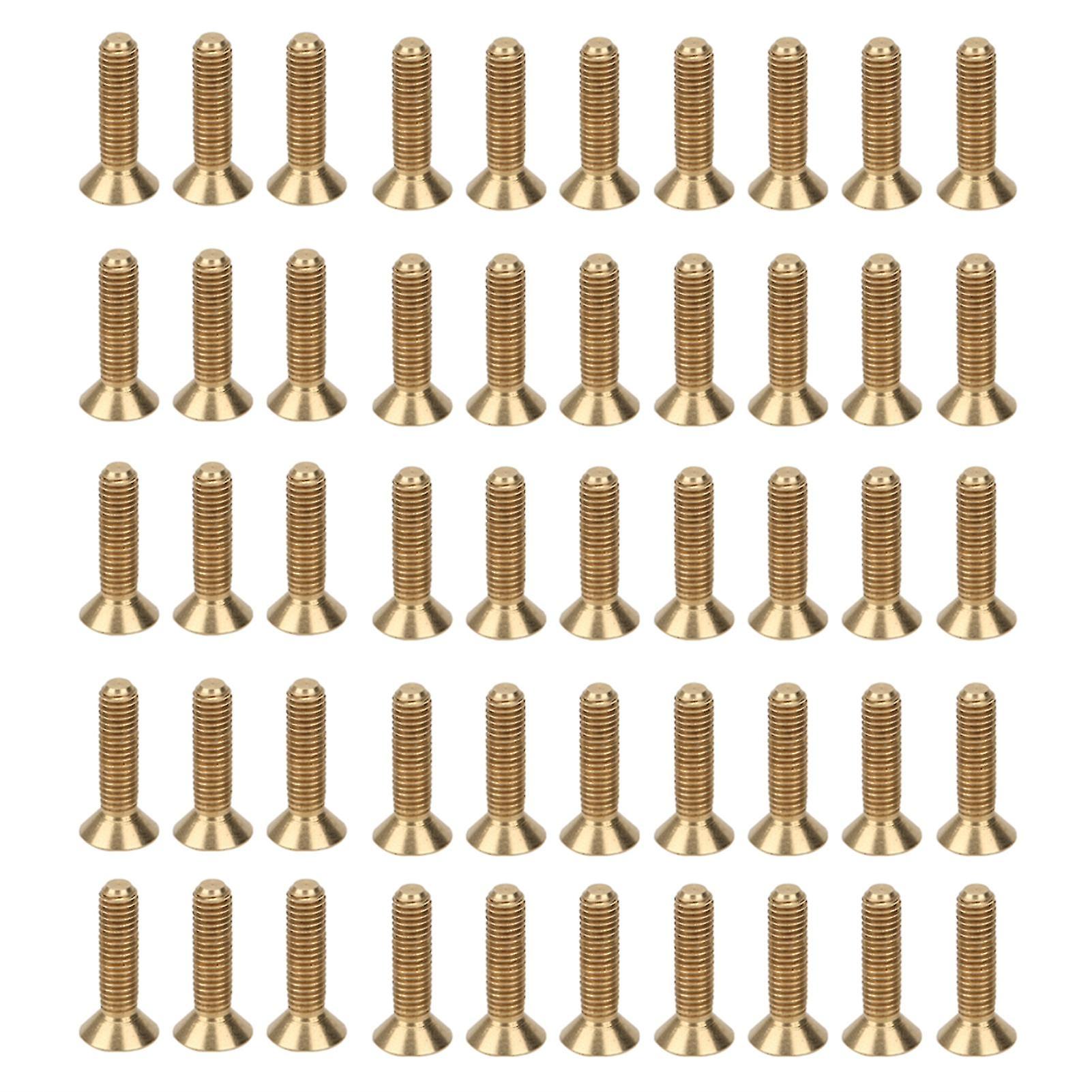 50Pcs Flat Hex Socket Screw M3 Pure Copper Countersunk Head Industrial Hardware ToolM3 x 12