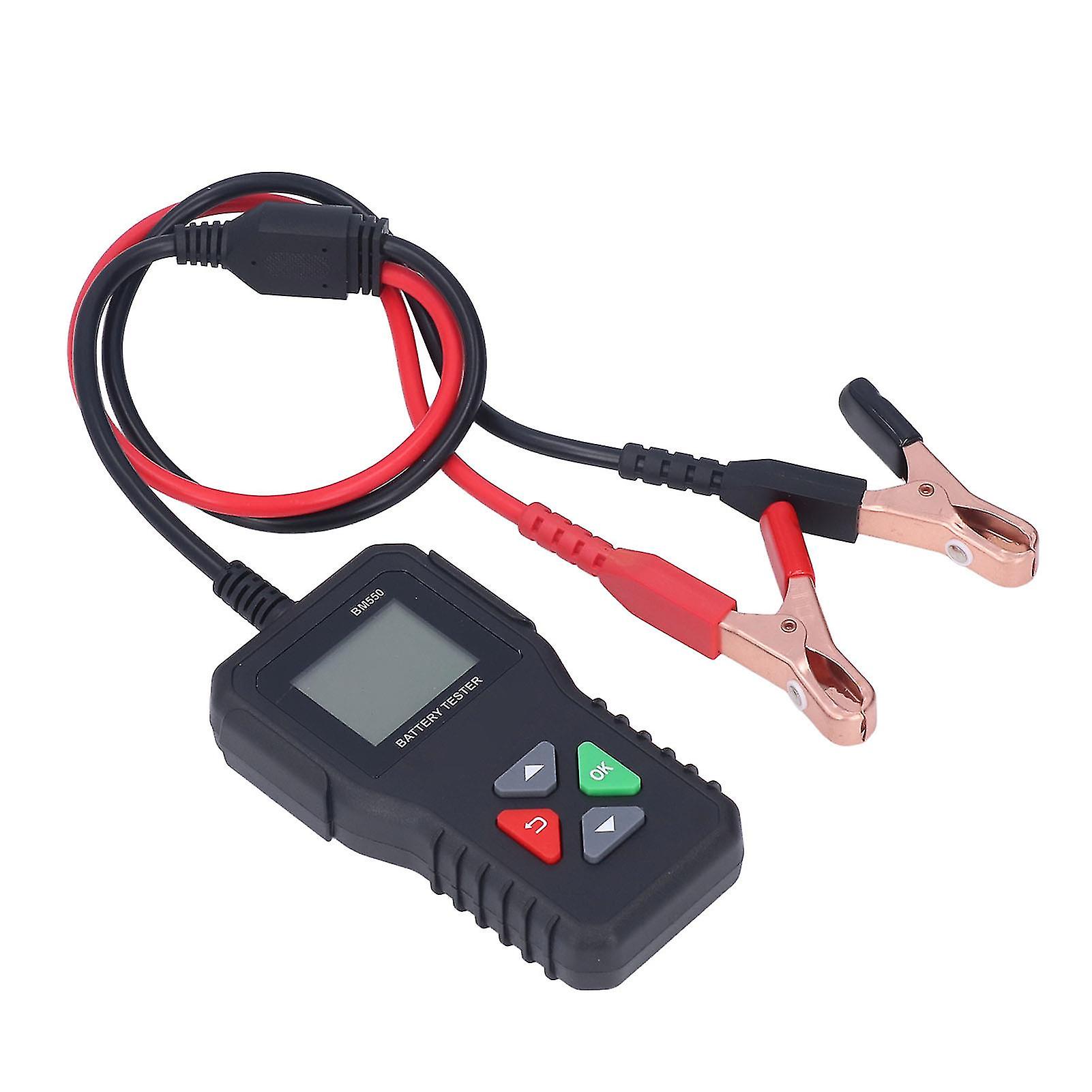 Battery Tester 6V 12V 24V Automotive, 3 in 1 Professional Car Battery Analyzer for Battery Life and Cranking Test, Easy Digital Display