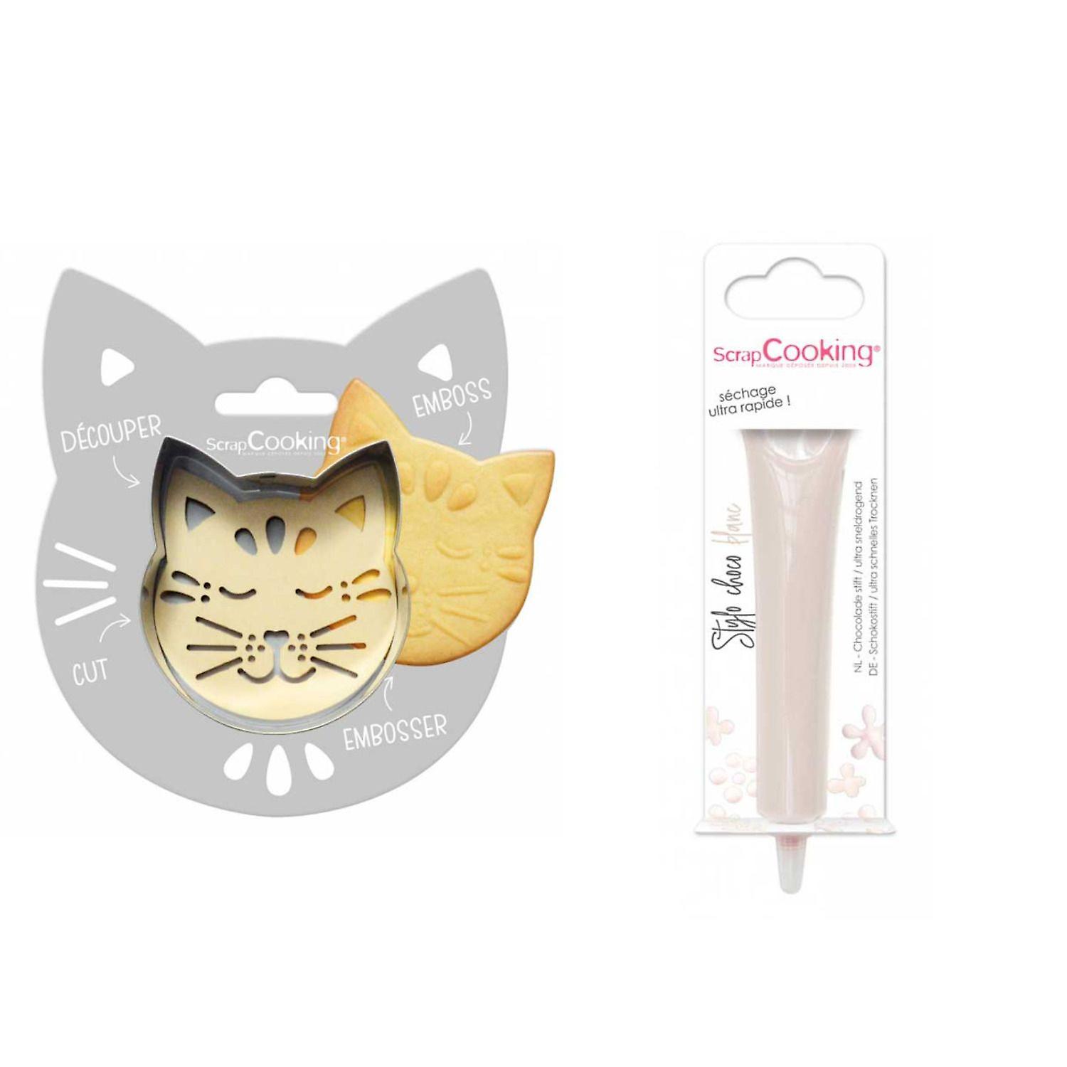 Cat + White Chocolate Pen Relief Cookie Kit