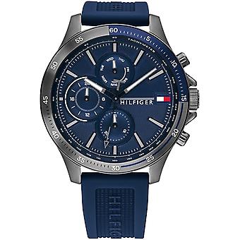 Bank Analoge Quarzuhr für Herren mit Silikonarmband 1791721