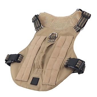 Hondentuig Comfortabel en ademend reflecterend borstharnas voor huisdieren voor middelgrote en grote hondenGras geel (geen accessoires) M