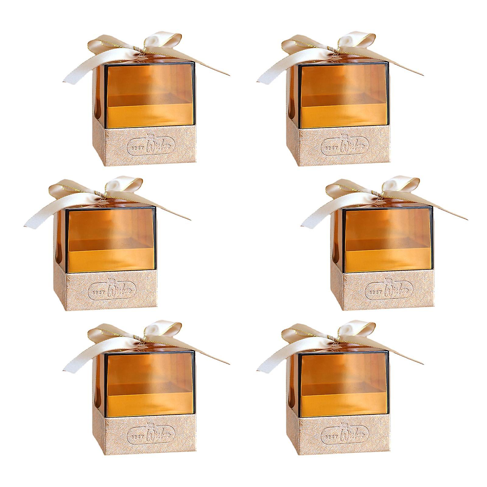 6Pcs Candy Box with Ribbons Candy Container for Party Decoration S
