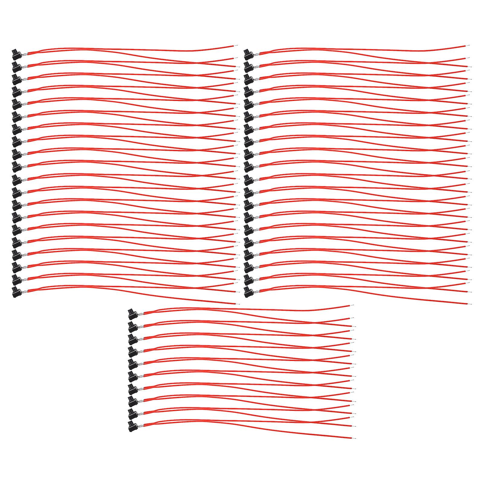 50 Pcs Push Button Switch 6x6mm 150mm Extension Line Precise Control Reset Push Button