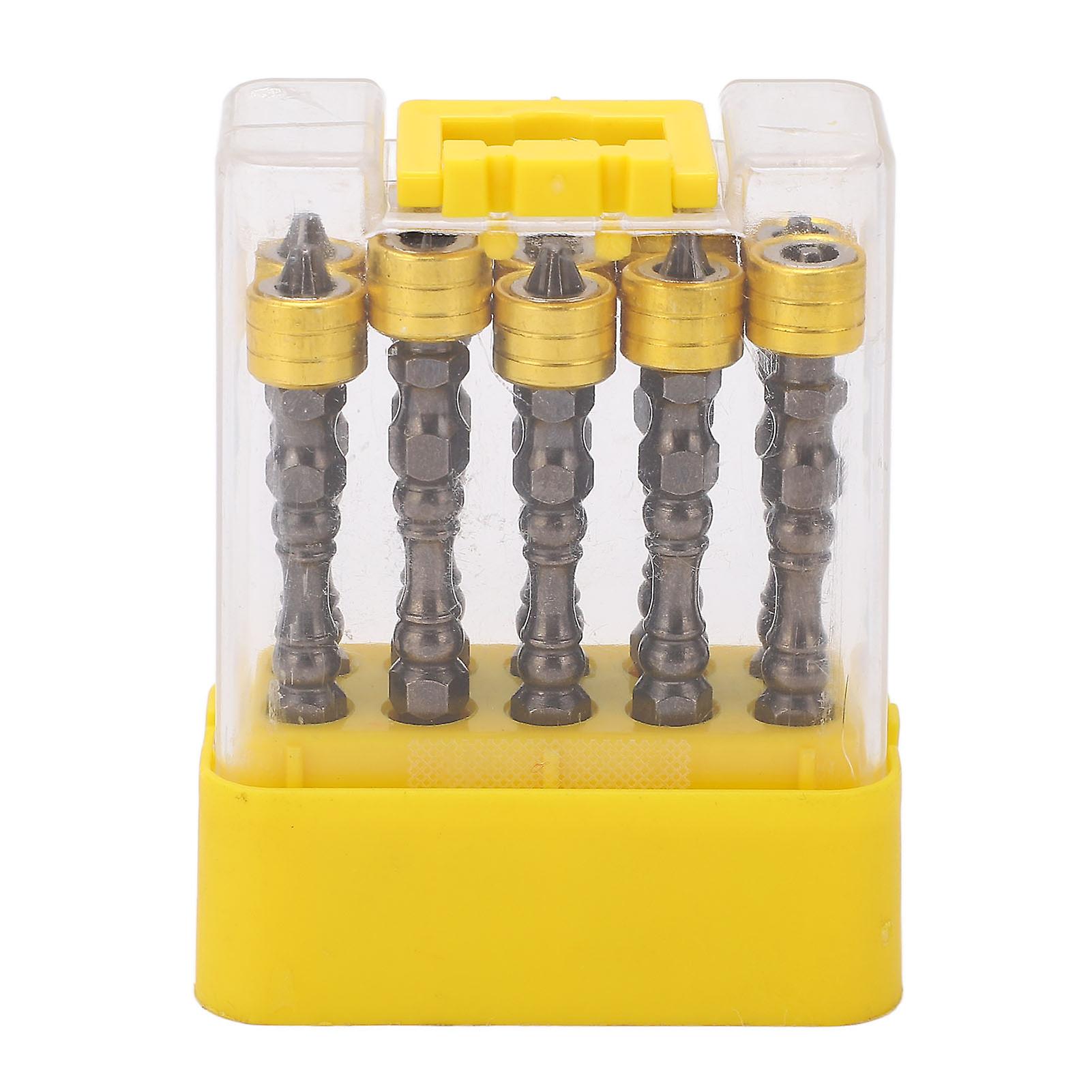 10 stk 1 / 4in magnetisk skrutrekker bit dobbel ende sekskant skaft krysshode legering stål skrutrekker bit for håndbor