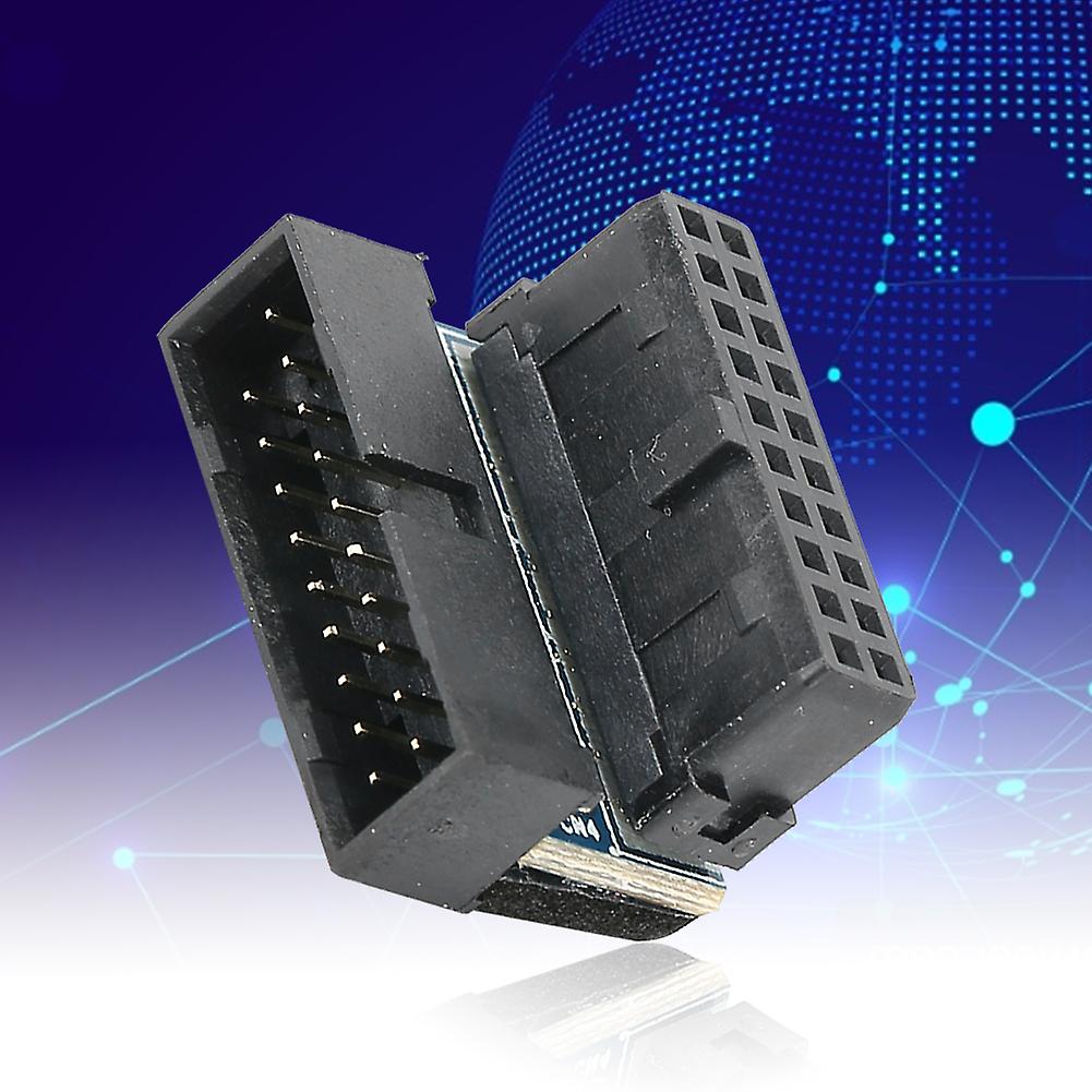 19 PIN 90 Degree Turn Connector Black ABS Desktop Computer Accessory
