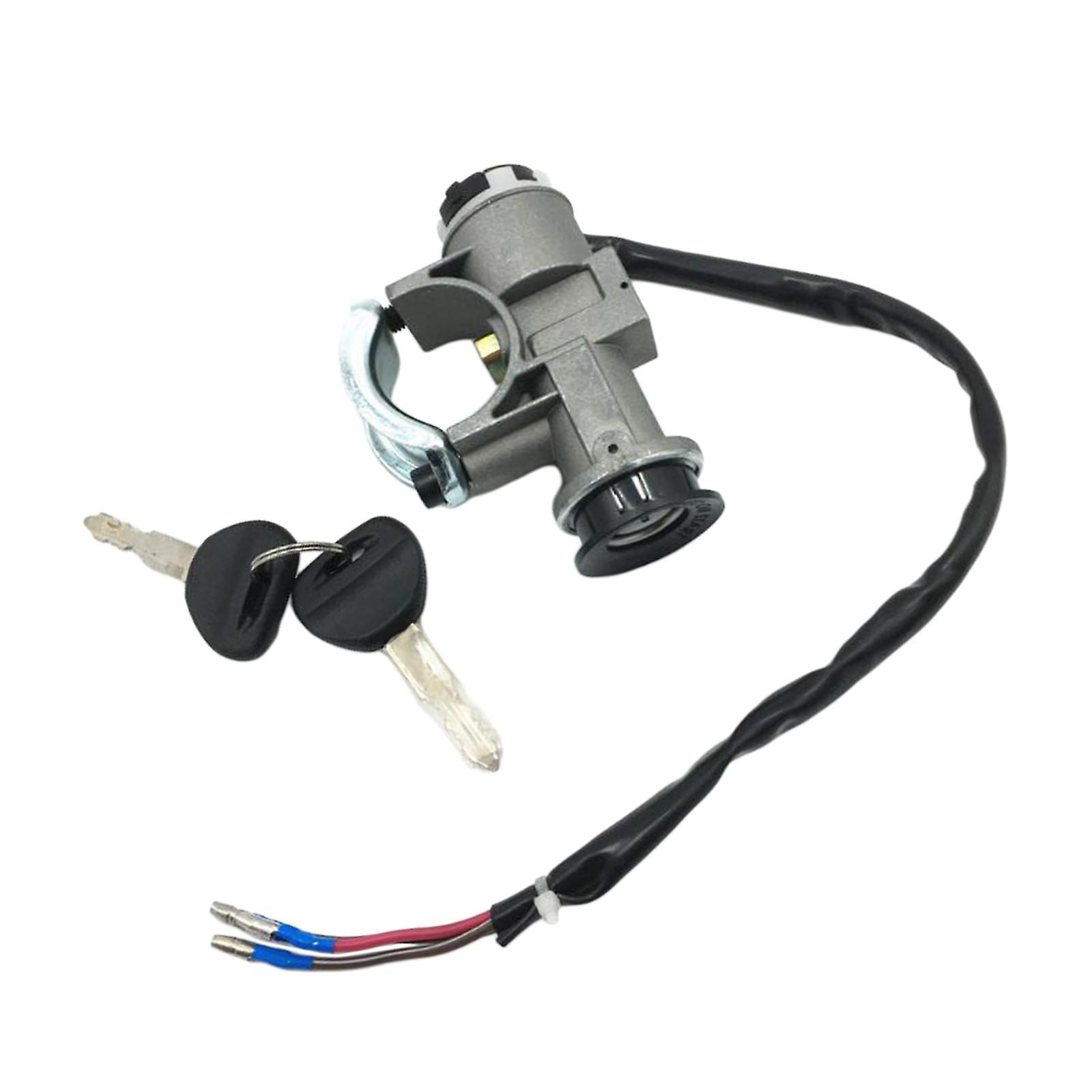 Motorcycle Ignition Switch with Keys 3 Wires Ignition Switch for HS400