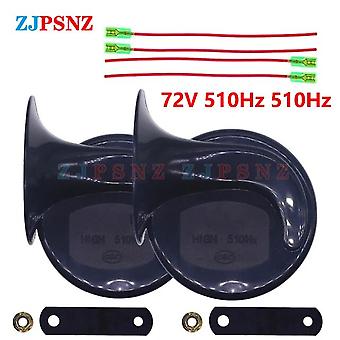 Auto Schneckenhorn 12V 24V 48V 60V 72V 410 510Hz Elektrisches Lufthorn Motorrad Scooter LKW E-Bike Wasserdichtes Schneckenhorn Super Sound ~ 57109