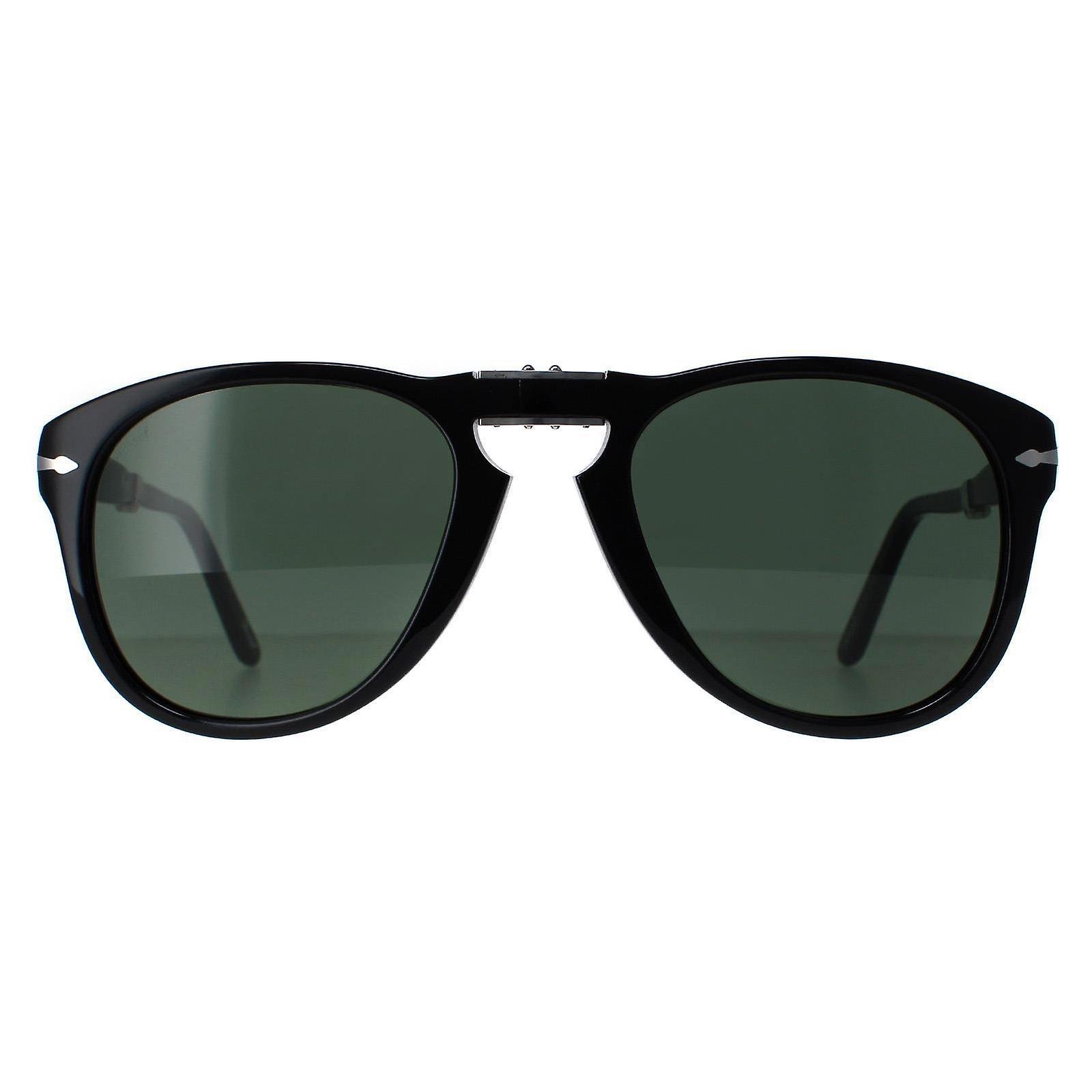 Persol 太阳镜 PO0714 95/31 黑绿色折叠 54mm