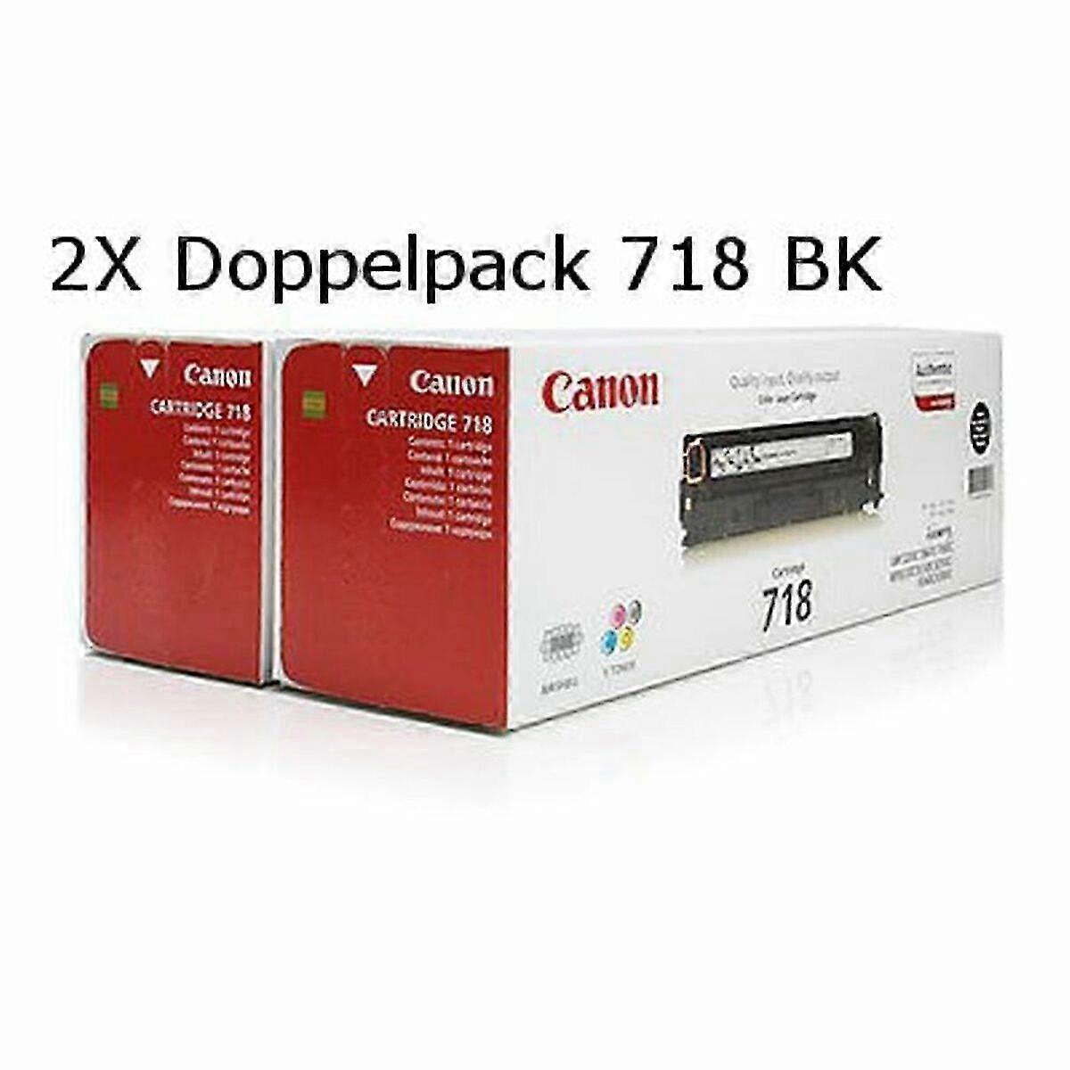Γραφίτης Canon CRG-718 Bk VP Μαύρο (2 τεμ)