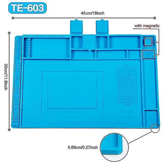 Large Size Welding Pad With Magnetic Heat Iinsulation Repair Silicone Work Pad For Electronic Computer Mobile Phone Diy Welding