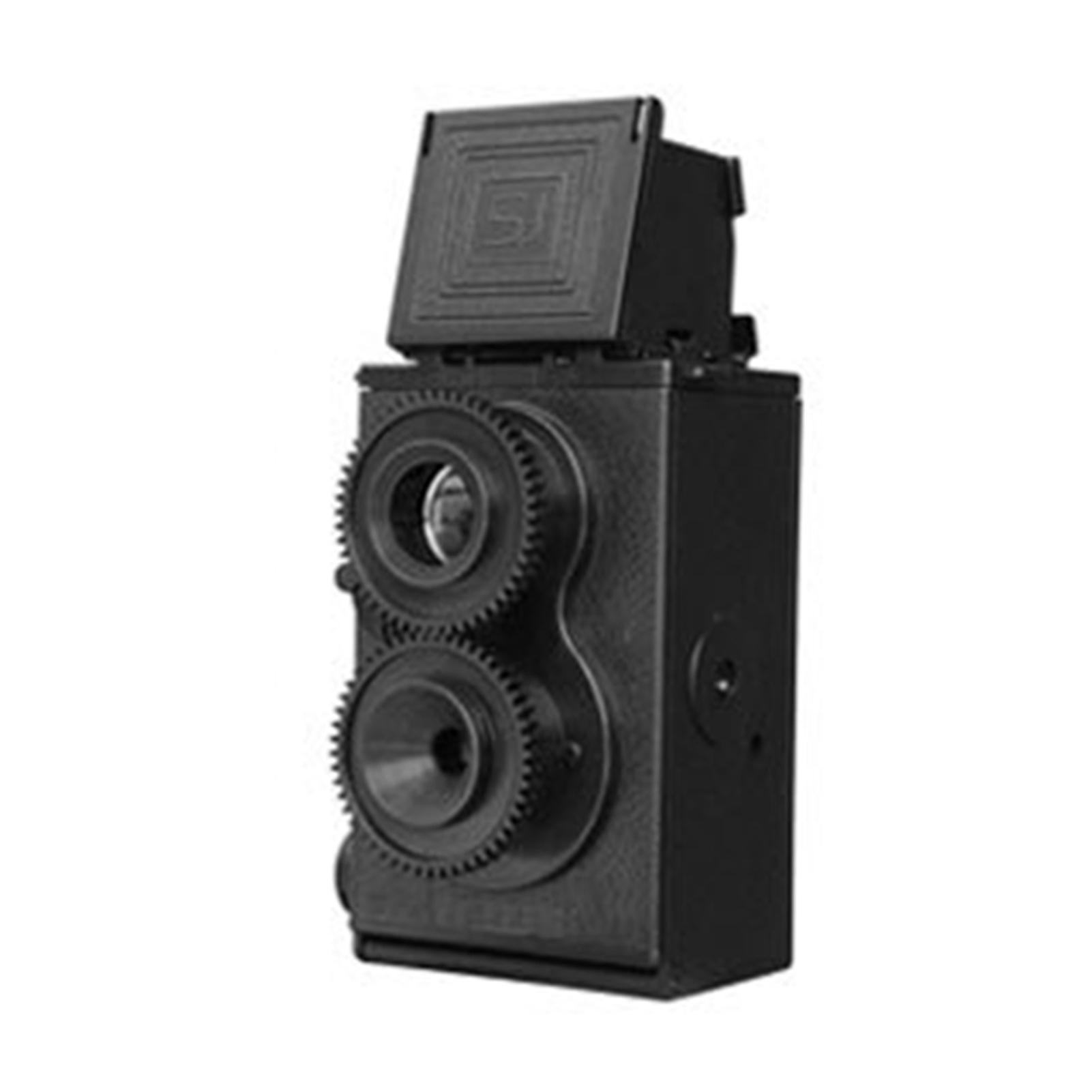 DIY Vintage Dual Lens Reflexs Camera Easy Assembling Plastic Camera for Film Camera Lovers