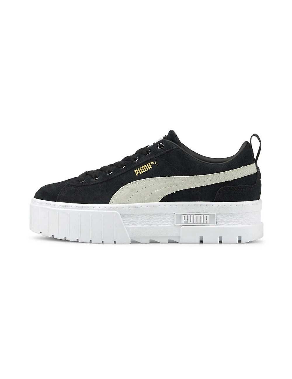 Puma Mayze damesko sort ruskind logo kat