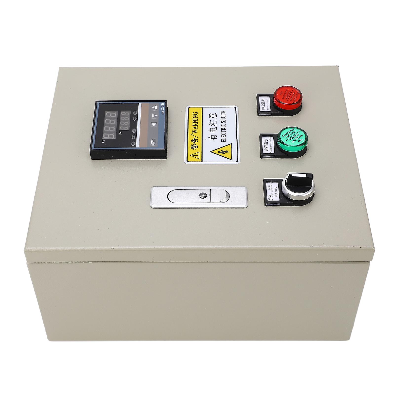 PID Temperature Controller with K Thermocouple Digital Thermostat Control Box 380VAC 3 Phase 15KW 