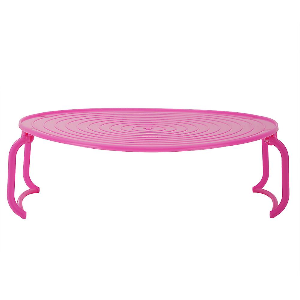 Multifunctional Microwave Oven Heating Layered Steaming Tray Heavy Duty Steaming Rack (Pink)