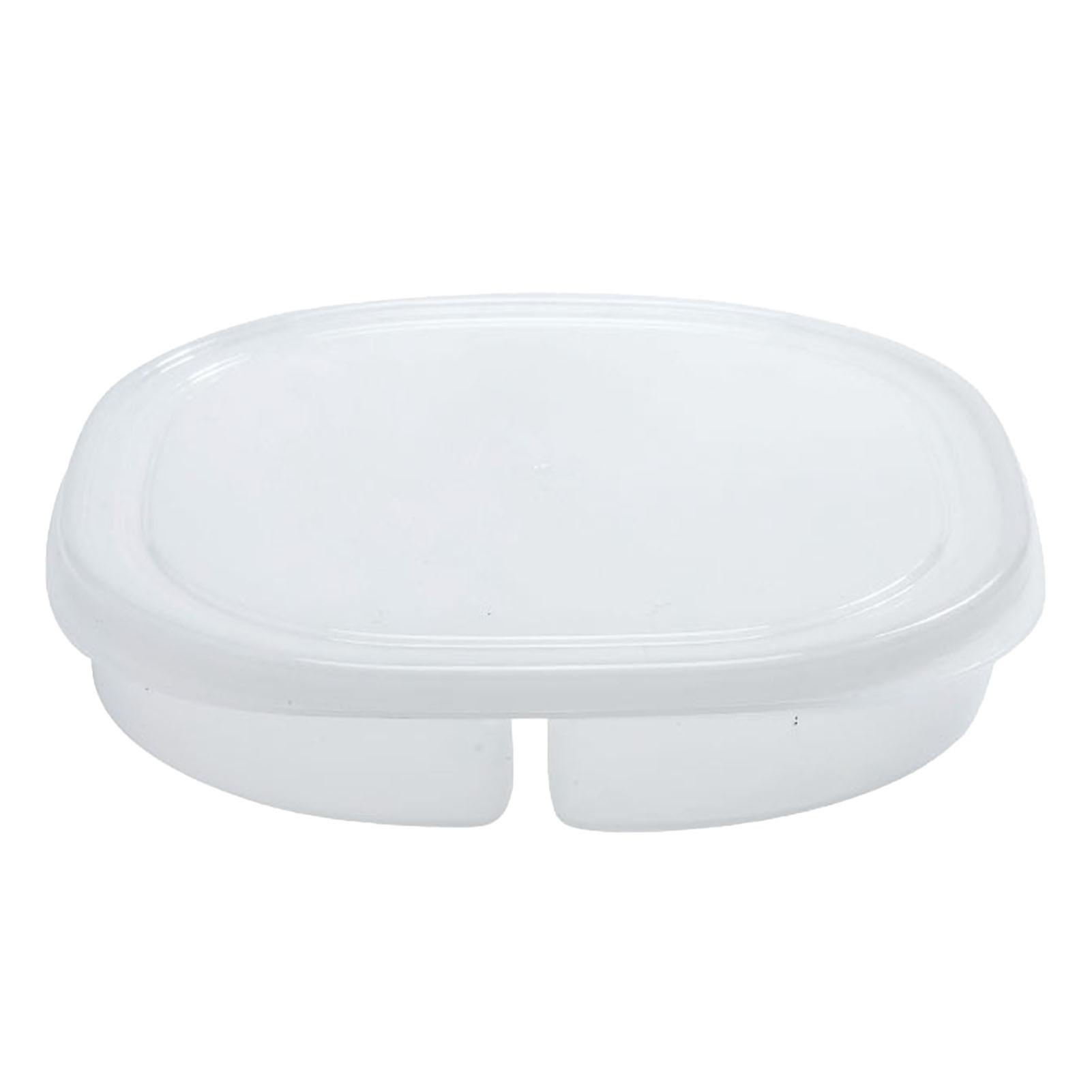 Food Storage Container 4 Grids Transparent Fridge Meal Prep Box with Lid for Onion Ginger Garlic