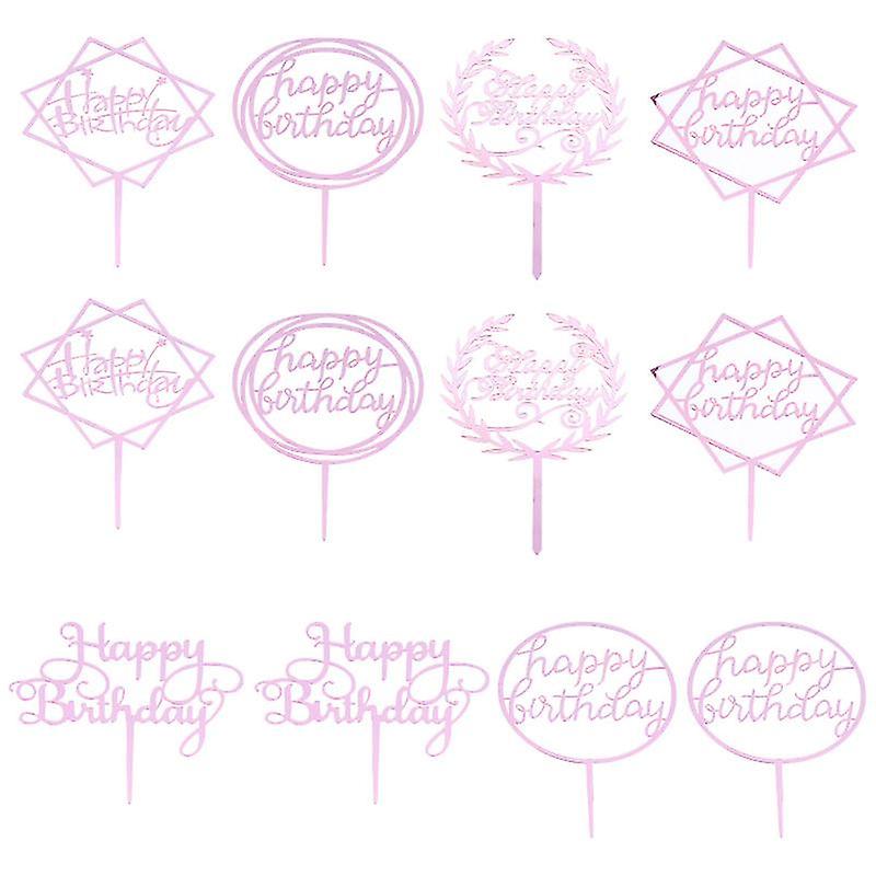 12pcs Letter Cake Topper