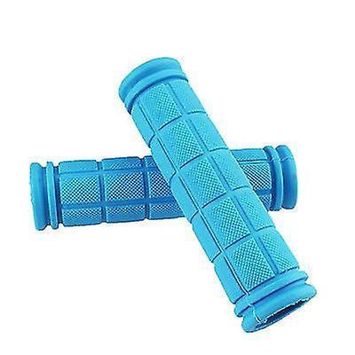 Blue Non Slip Soft Rubber Mountain Bicycle Handlebar X2468