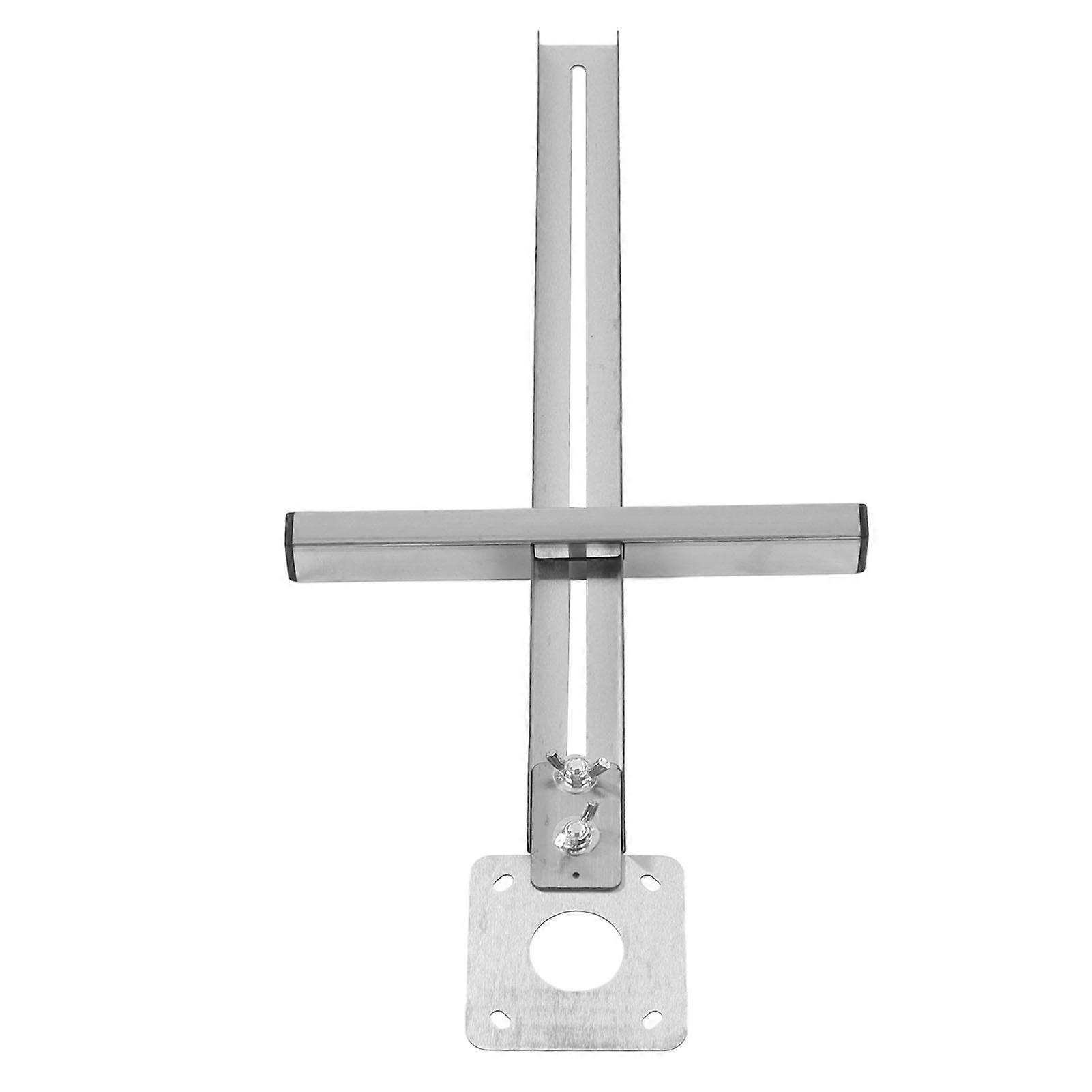 Woodworking Circle Cutting Jig Alloy Steel Easy Operation Circle Cutter Trimming Guide Silver