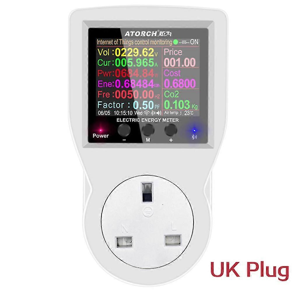 Ac Wifi Smart Steckdose Digital Wattmeter Eu Plug Power Meter Strom Meter ~ -DGZD AA