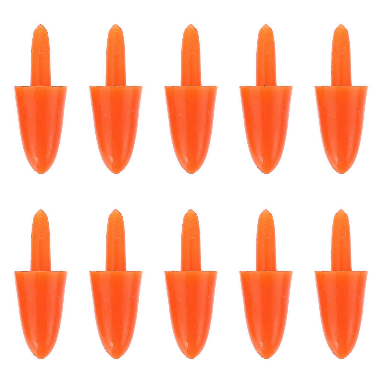 200 Pcs Nativity Crafts Carrot Nose Buttons Plastic Toy Nose Snowman Noses Crafts Craft Carrot Noses Build Your Own Snowman Kit