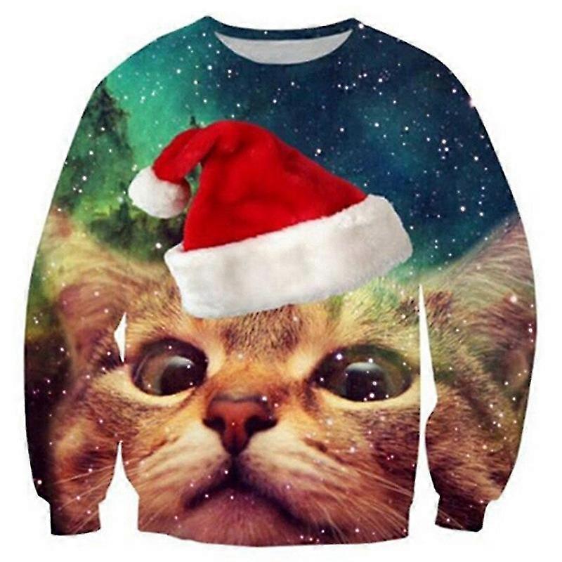 2023醜いクリスマスセーター3Dプリント面白いクリスマスプルオーバーパーカースウェットシャツメンズウィメンズホリデーパーティーオータムセータージャンパートップス