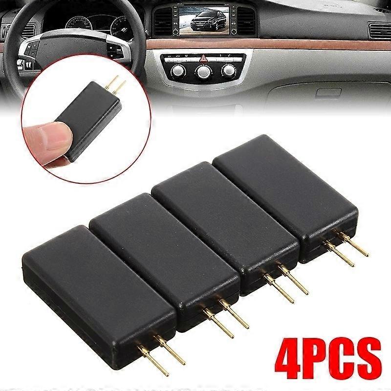 4 PCS Auto Car Airbag Emulator Simulators SRS Fault Finding Diagnostic Repair Tool Universal Black