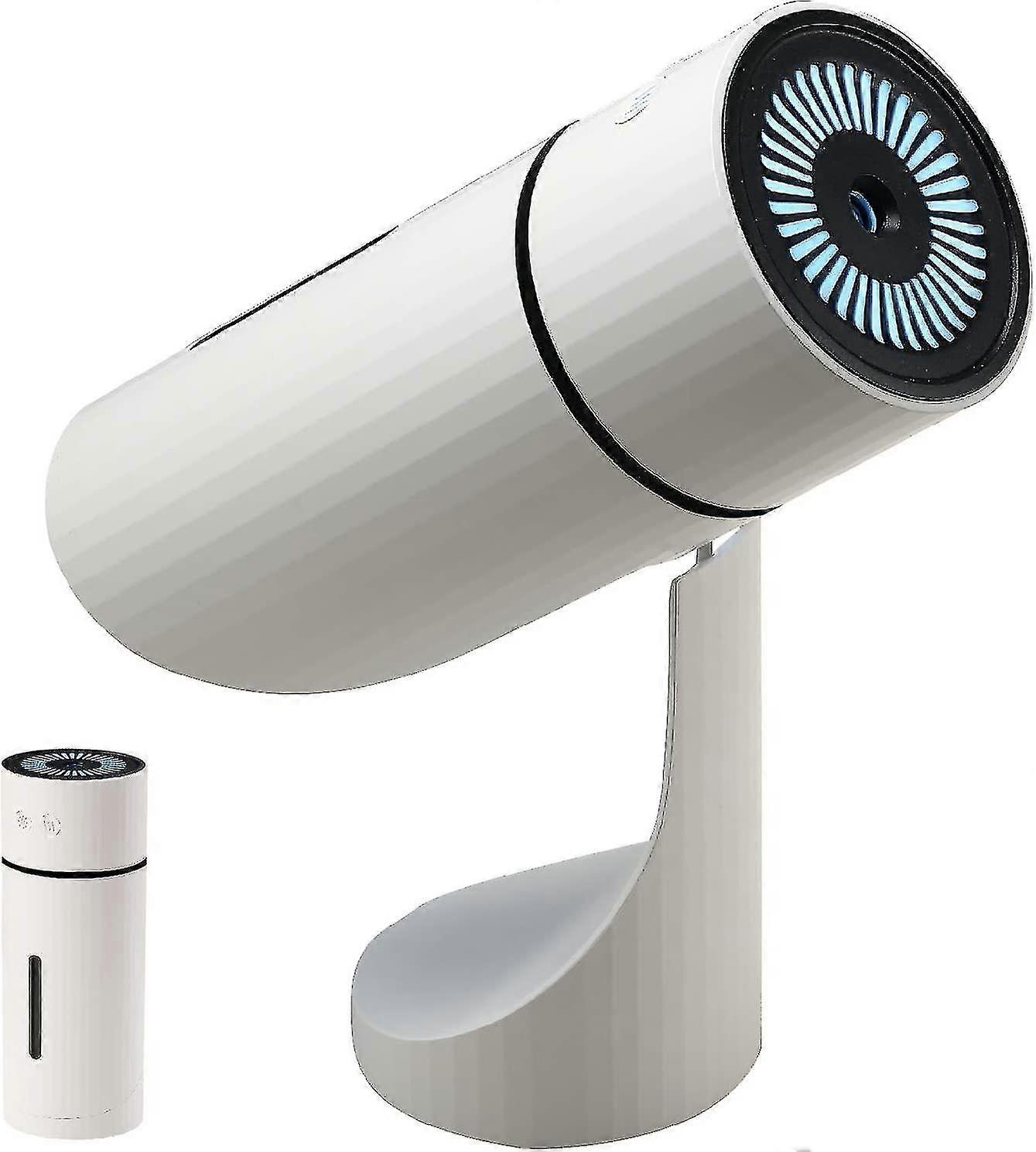 (white) Rechargeable Portable Mini Humidifier 260ml Usb Or Battery Powered Cool Mist Humidifier