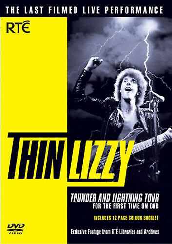 Thin Lizzy Thunder and Lightning Tour DVD Phil Lynott cert E Quality guaranteed - Region 2