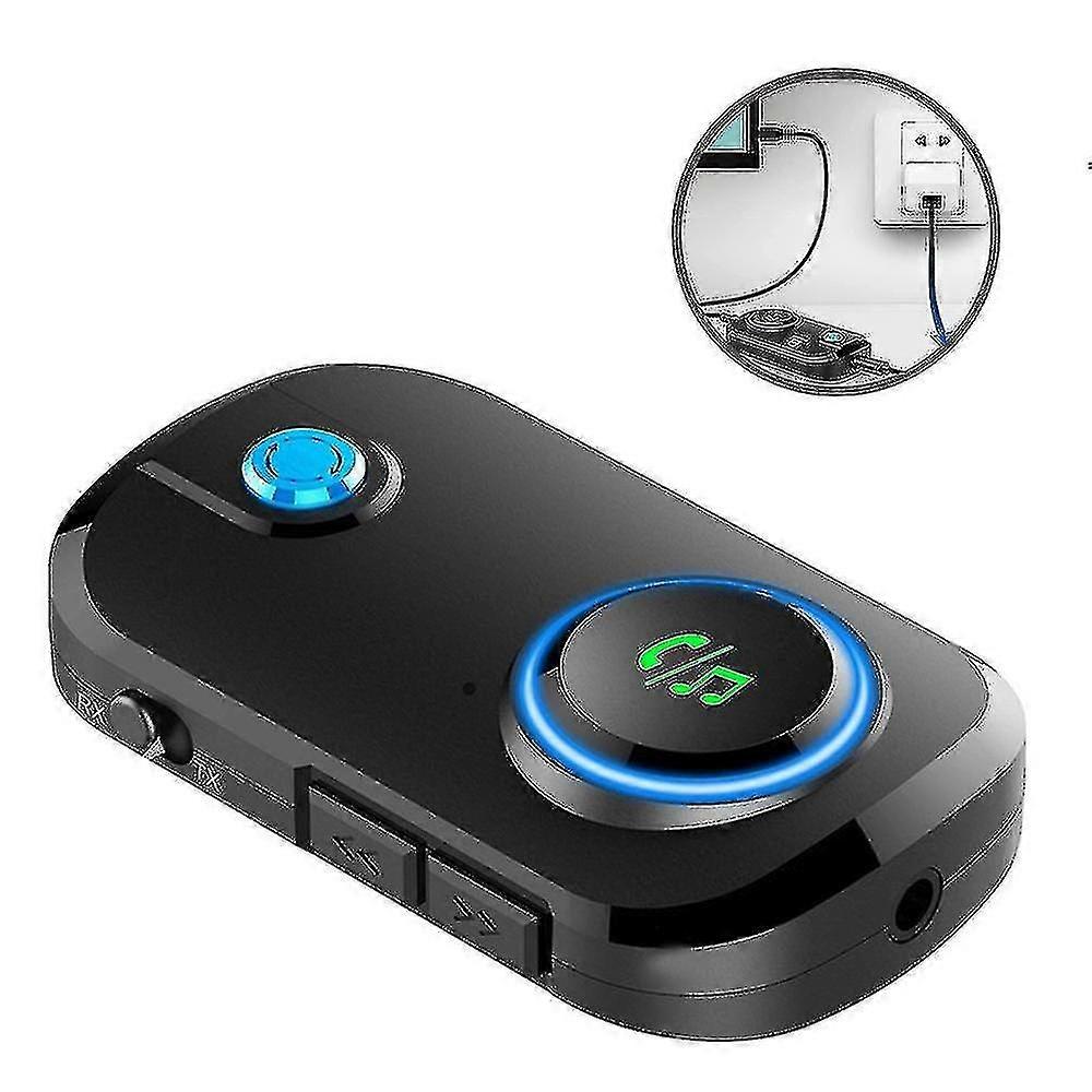 Bluetooth 5.0 sender og modtager med mikrofon, 3-i-1 lav latenstid W