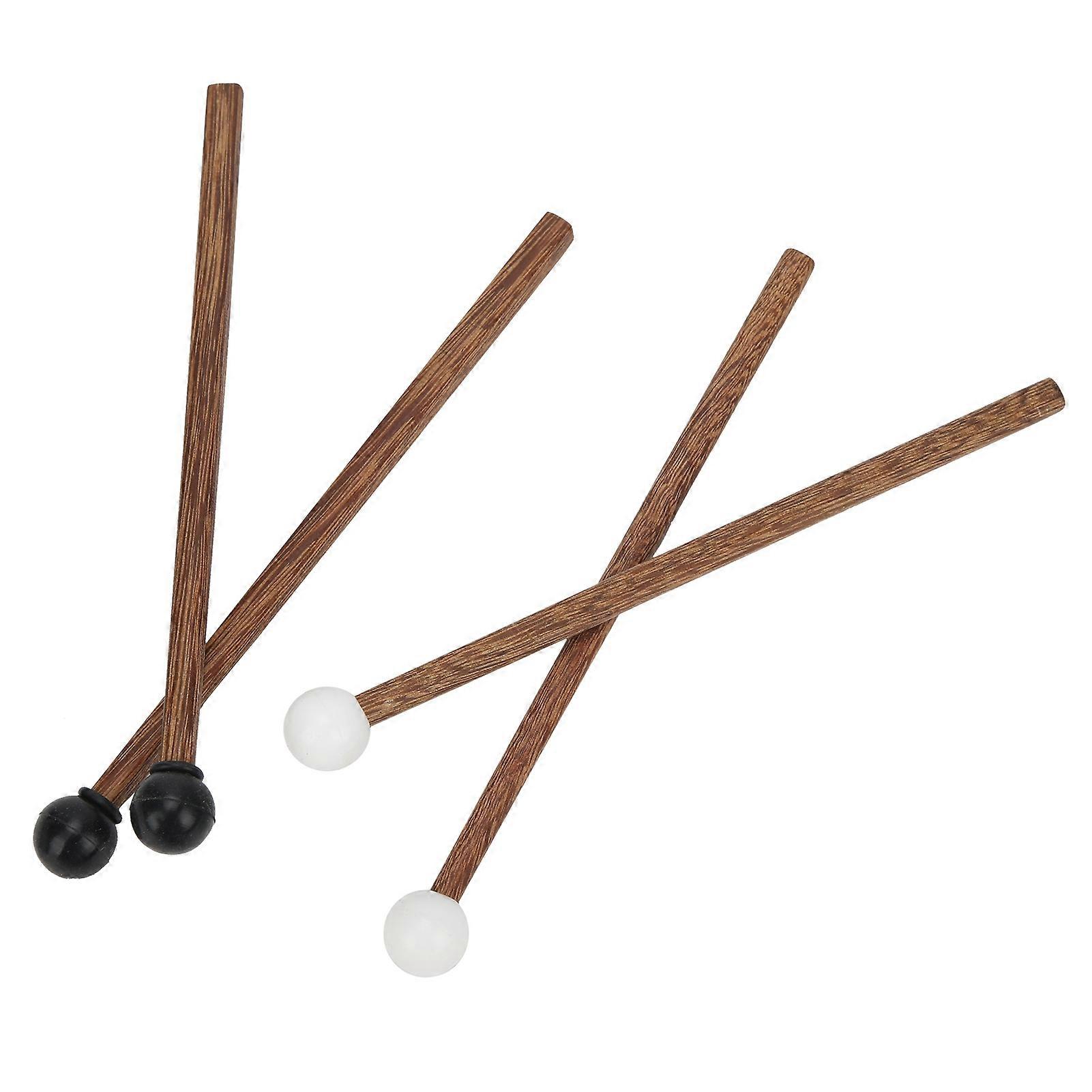 4Pcs Steel Tongue Drum Mallet Children's Rubber Drumstick Percussion Instrument Parts 16.5cm