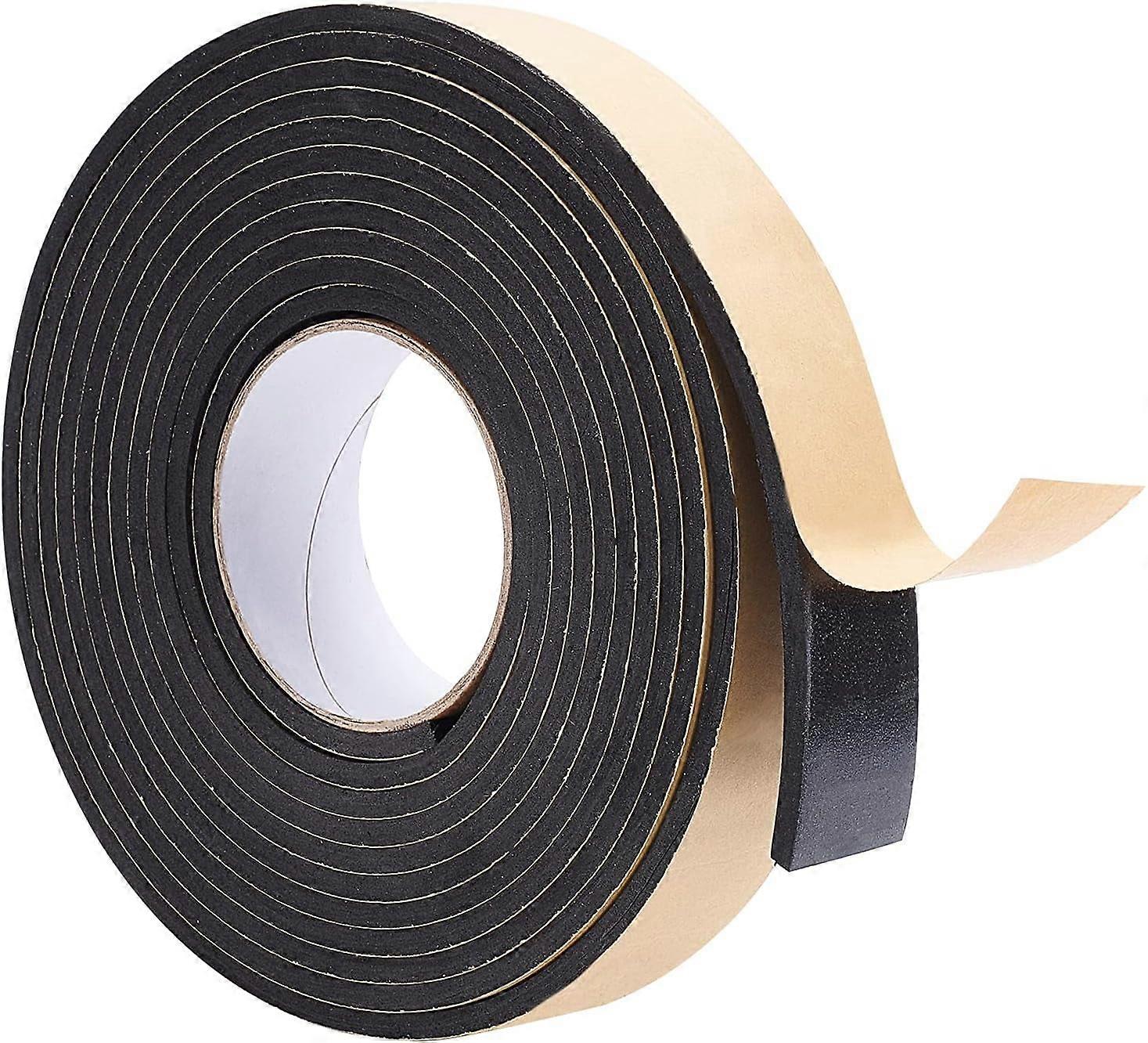 2Rolls Total 32.8 Feet Single-Sided Adhesive EVA Seal Foam Strip 1.77Inch Width Foam Insulation Tape with Strong Adhesive Soundproofing Sealing Tape