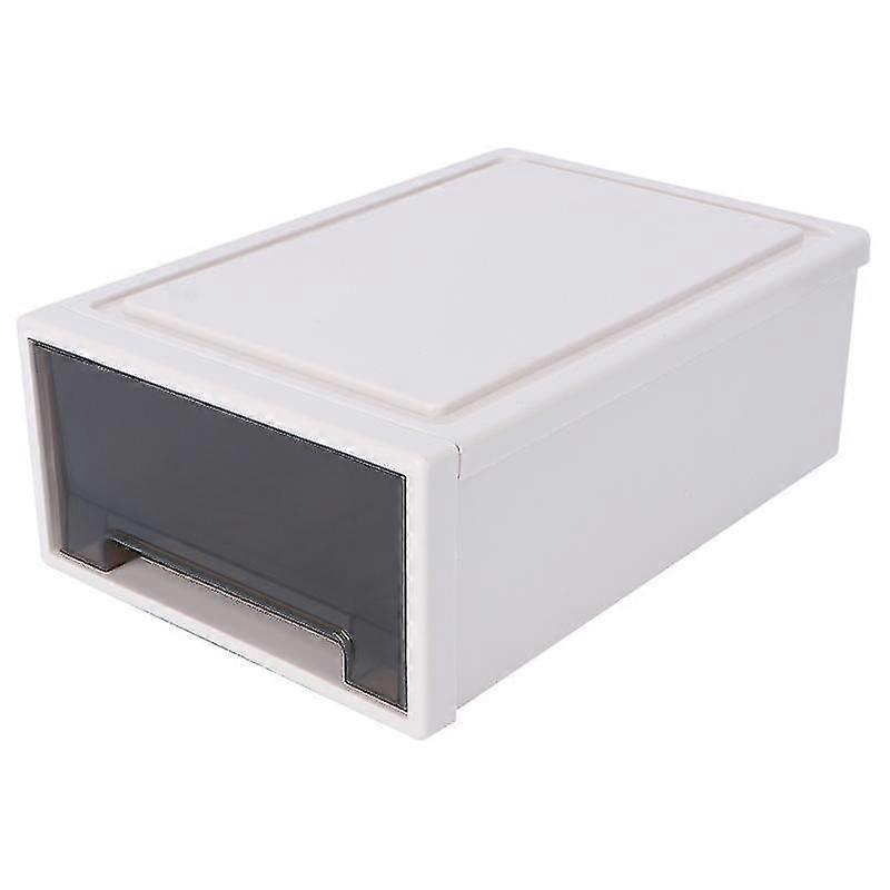 1pc Transparent Plastic Wardrobe Drawer Type Storage Box
