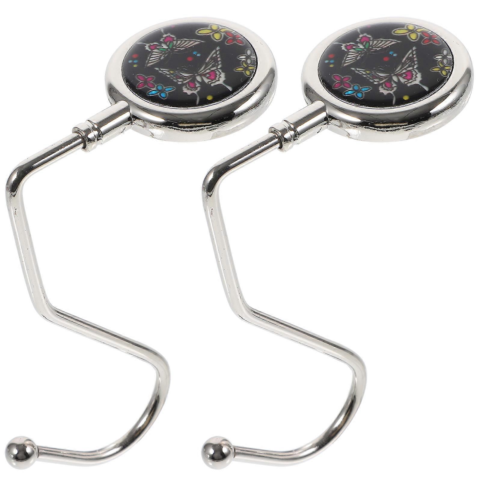 2pcs Purse Hook For Table Desk Bag Hook Purse Hook Bag Hook Purse Hanger Schoolbag Hooks Desk Hooks