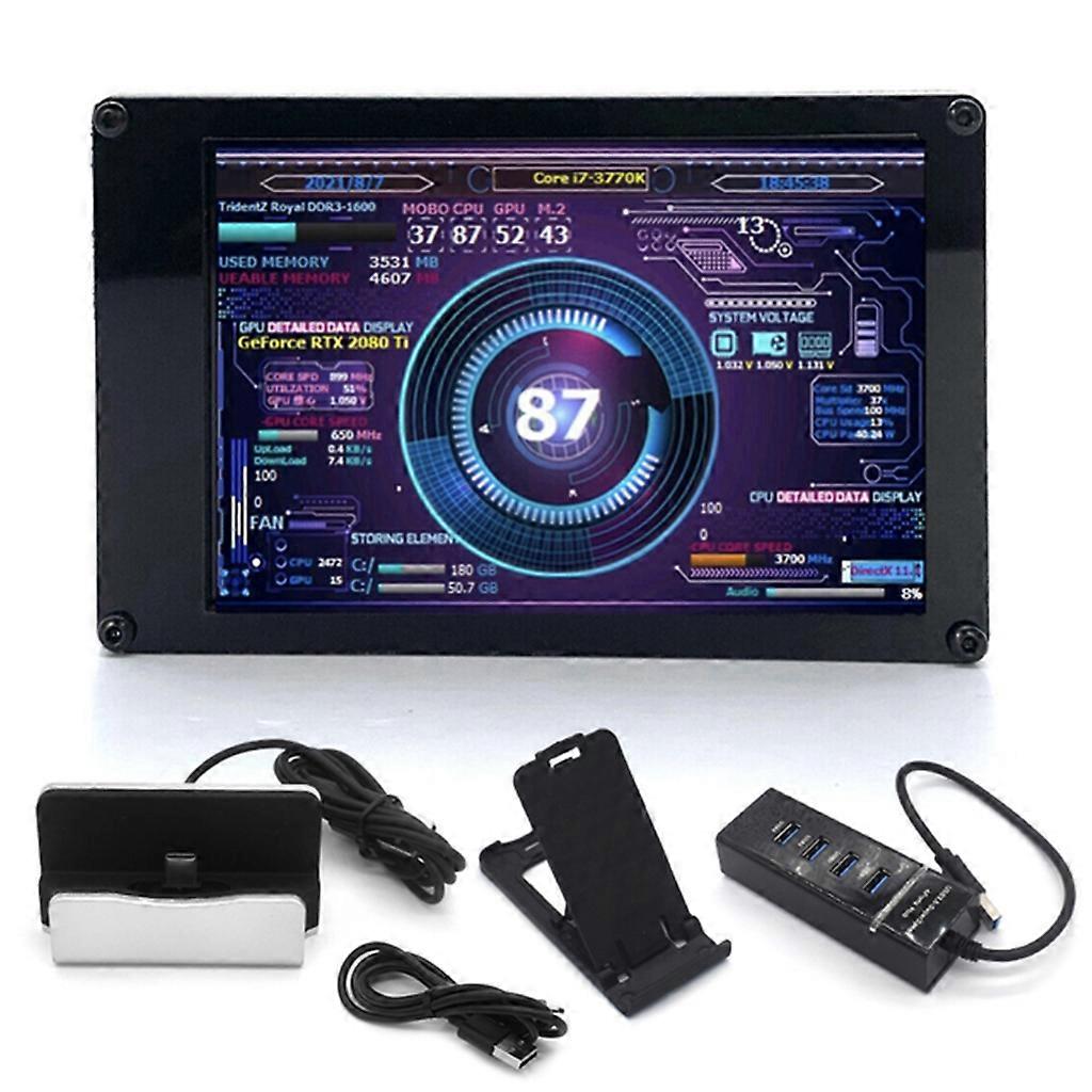 3,5 tommers IPS TYPE-C sekundær skjerm datamaskin CPU GPU HDD-skjerm USB-skjerm