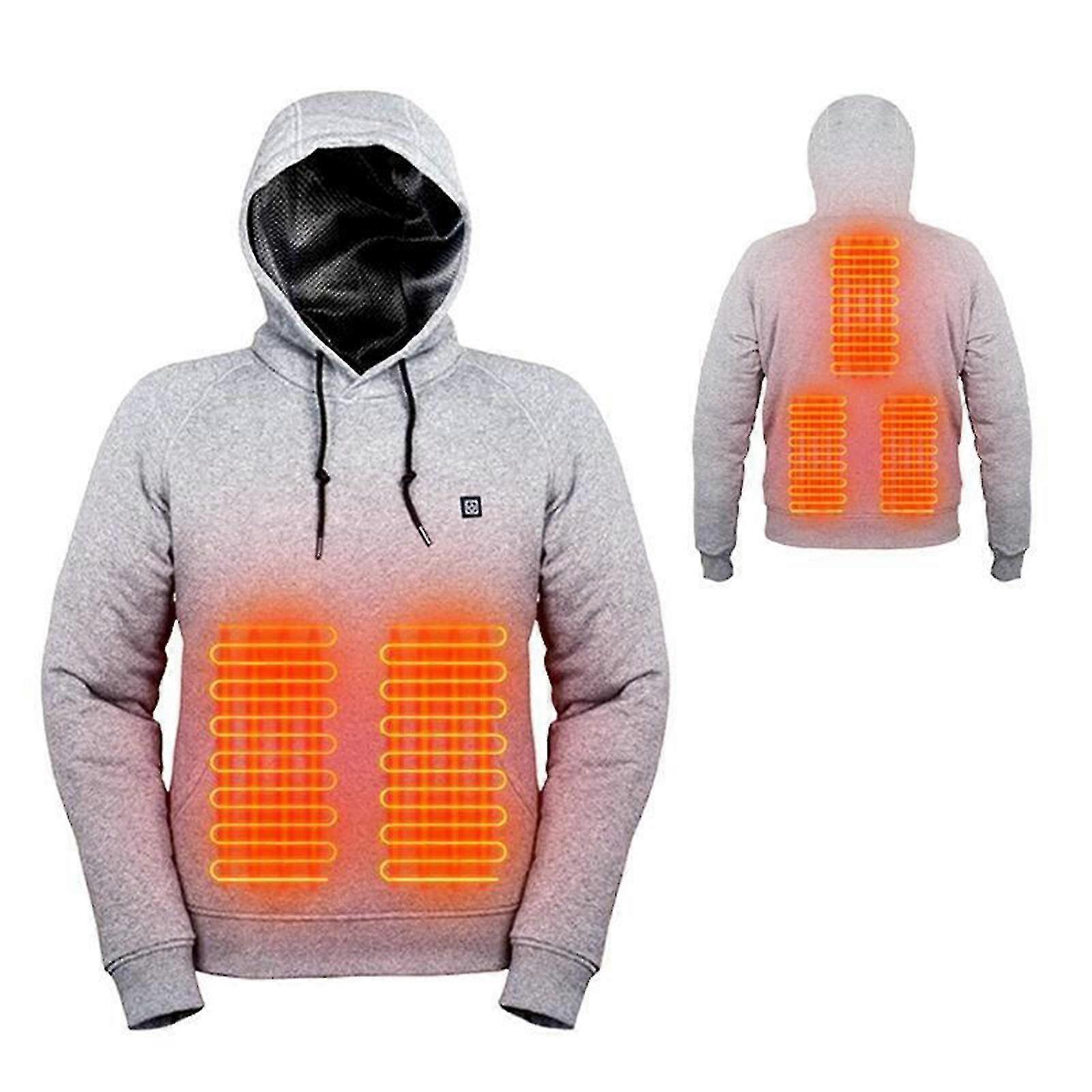 Açık Elektrikli Usb Isıtma Kazak Hoodies Erkekler Kış Sıcak Isıtmalı Giysiler Ncm