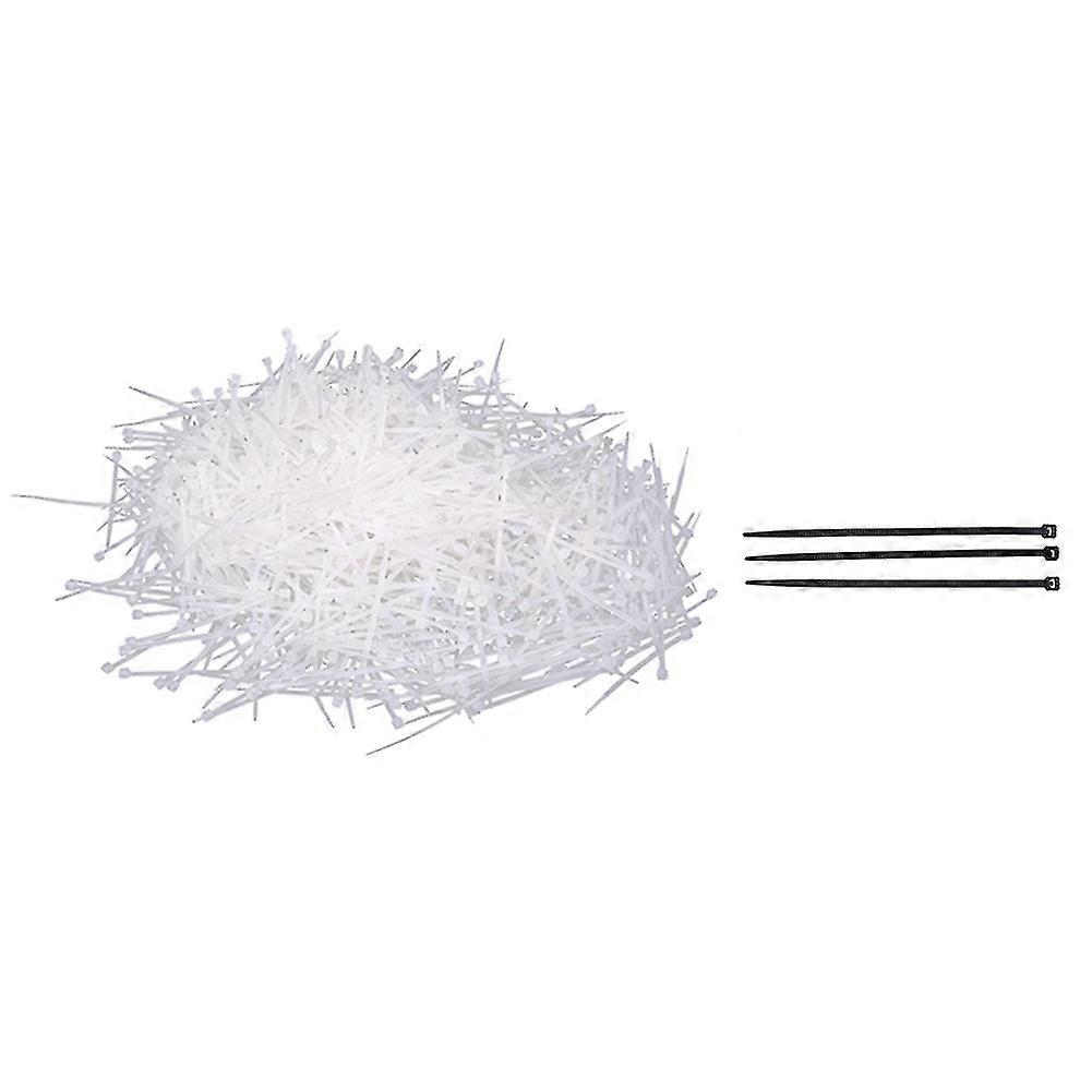 300pcs Black Nylon Cable Zip Ties Self Locking 2.5 X 100mm